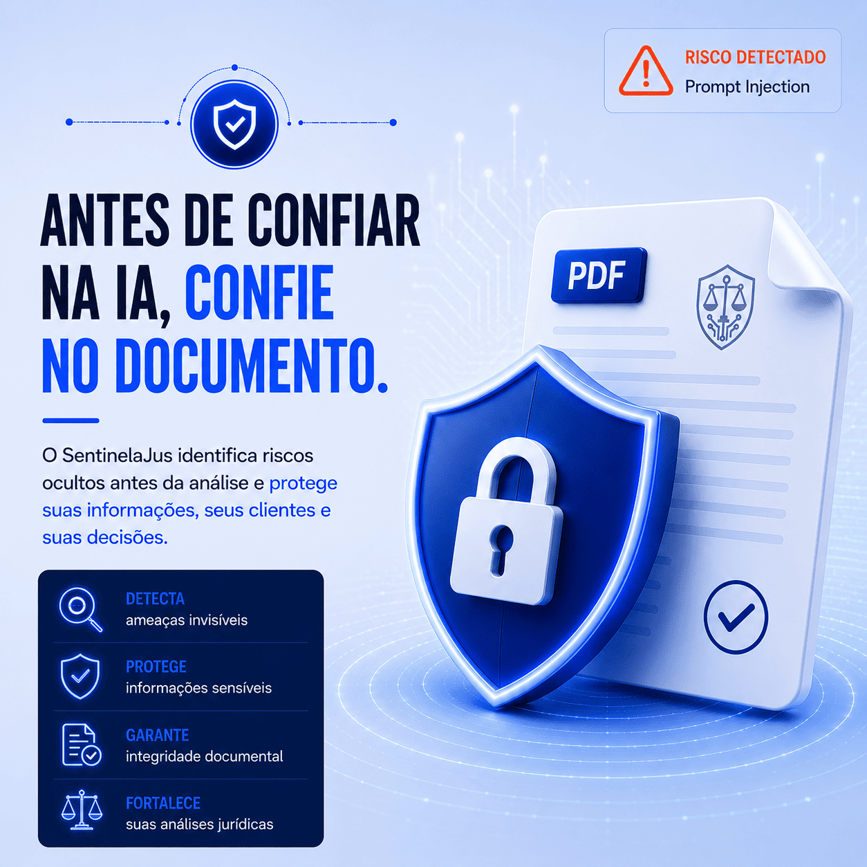Proteção documental antes do uso de inteligência artificial jurídica